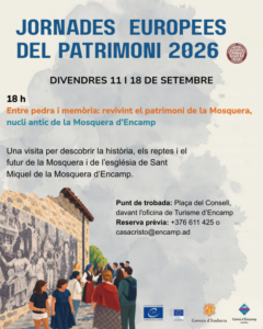 Cartel de las Jornades Europees del Patrimoni en Encamp