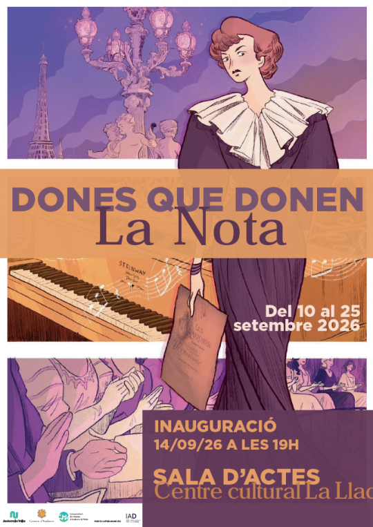Cartel de la exposición sobre mujeres pioneras en la música