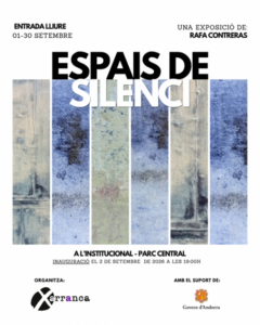 Cartel de la exposición Espais de Silenci en Andorra la Vella