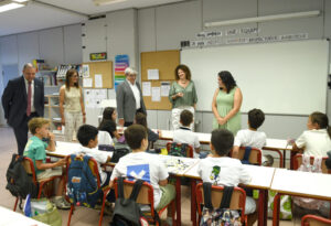 Alumnes en un aula durante el inicio del curso escolar 2026-2027 en Andorra.