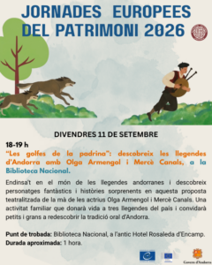 Cartel de las Jornades Europees del Patrimoni 2026 en Andorra