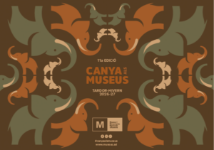 Cartel de la nova edició de Canya als Museus amb elefantes decorativos