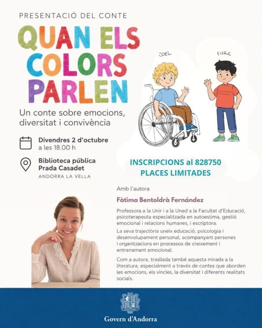 Presentación del cuento infantil sobre diversidad y emociones en Andorra