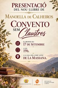 Cartel de presentación del libro de Manoella de Calheiros en La Massana.