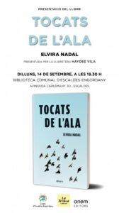 Portada de la novel·la Tocats de l'ala d'Elvira Nadal