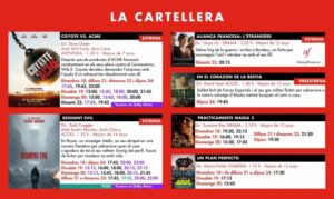 Cartellera de pel·lícules dels Cinemes Illa Carlemany del 18 al 24 de setembre de 2026