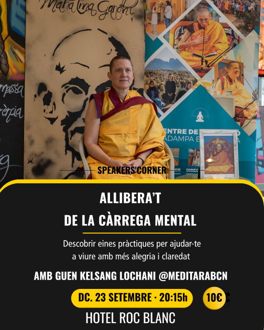 Guen Kelsang Lochani en xerrada sobre càrrega mental a Escaldes-Engordany
