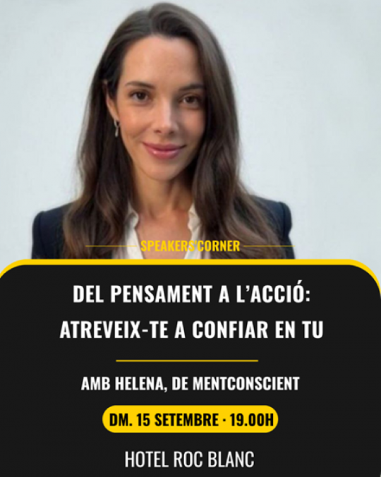 Xerrada sobre confiança personal amb Helena de mentconscient a Escaldes-Engordany