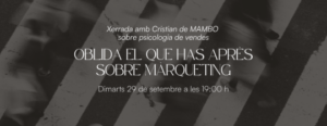 Cartel de la xerrada sobre màrqueting en Andorra la Vella
