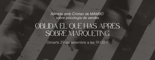Cartel de la xerrada sobre màrqueting en Andorra la Vella