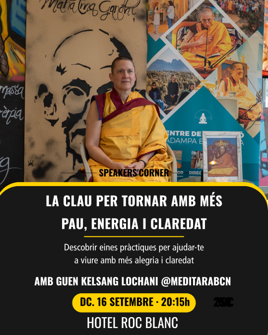 Xerrada sobre pau i claredat amb Guen Kelsang Lochani a Escaldes-Engordany