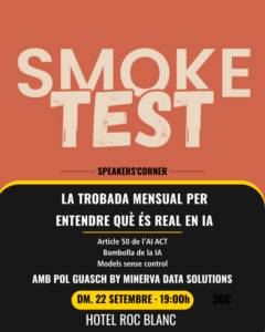 Cartel de la xerrada sobre la realitat de la IA en Escaldes-Engordany