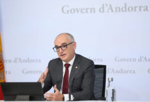 Roda de premsa del Govern d'Andorra sobre l'emissió de deute sostenible.