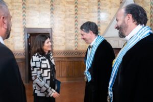 La ministra d'Afers Exteriors d'Andorra en un acte a San Marino.