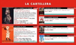 Cartellera de películas de los Cinemes Illa Carlemany en octubre de 2026