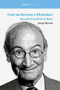 Cubierta del libro Com un berenar a Montalarí con un retrato en blanco y negro