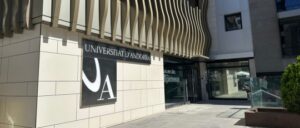 Entrada del auditori Claror en Sant Julià de Lòria