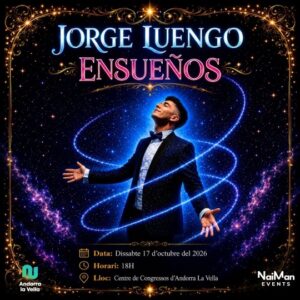 Jorge Luengo en su espectáculo de magia Ensueños en Andorra