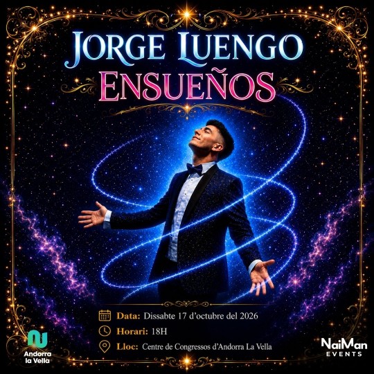 Jorge Luengo en su espectáculo de magia Ensueños en Andorra