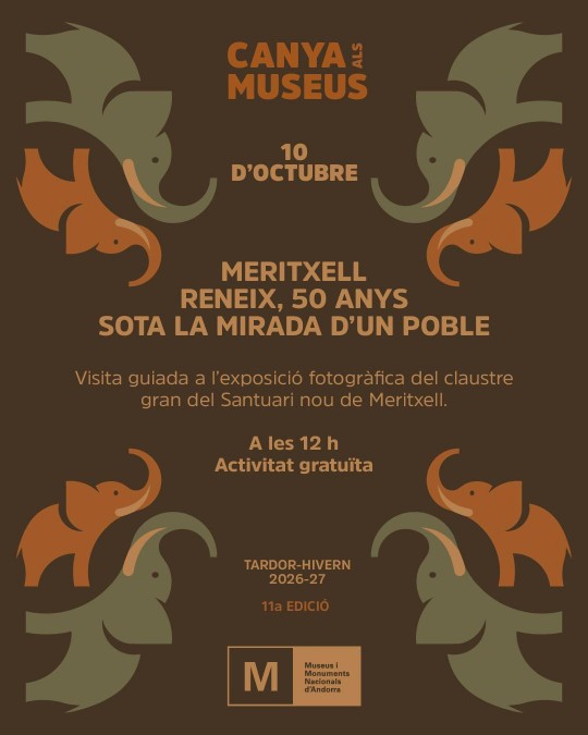 Cartel de la actividad conmemorativa de Meritxell en Canillo
