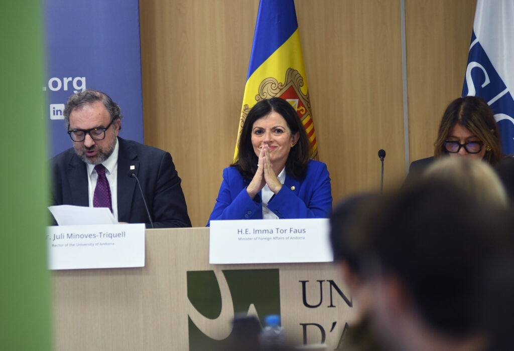 Ministra d'Afers Exteriors d'Andorra en un seminari sobre canvi climàtic i igualtat de gènere.