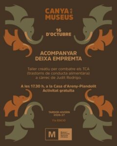 Cartel del taller creatiu contra els TCA a Ordino